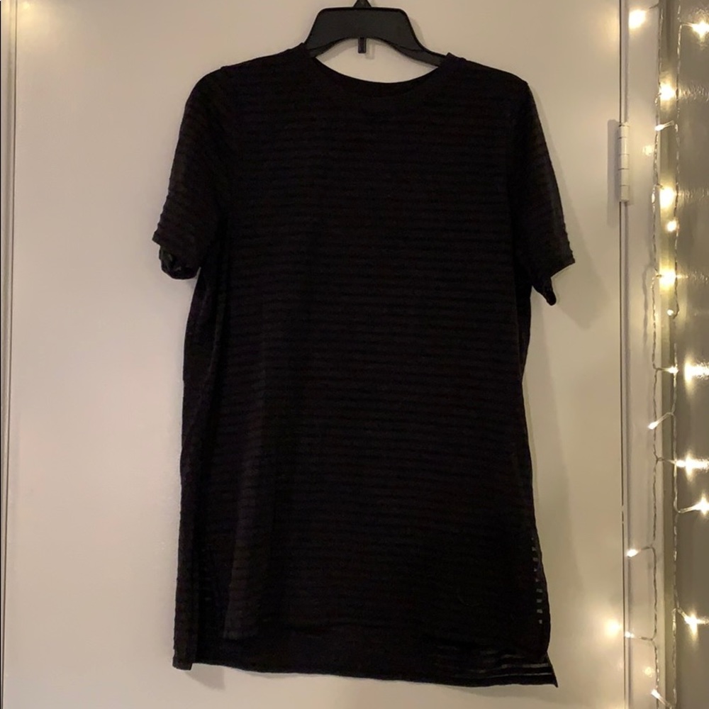 Lululemon striped burnout tee. Size 8 (medium)